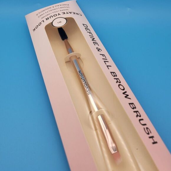 SEALED Revolution R1 Define & Fill Brow Brush with Spoolie - Anti-Bacterial - Picture 3 of 5